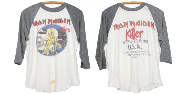 เสื้อ ไอรอน ไมเดน 1982 Killers World Tour